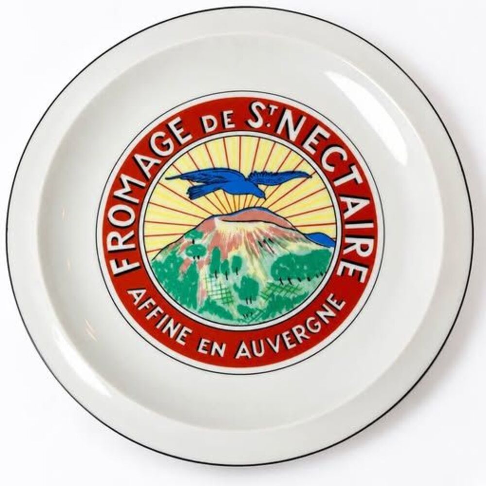 1980s Vintage St. Nectaire Cheese Plate 7.5” – Tuscany Collection Japan